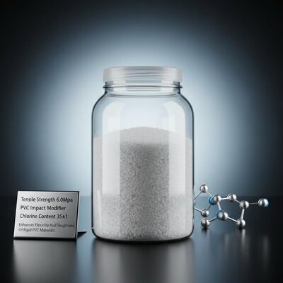 Tensile Strength 6.0Mpa PVC Impact Modifier Chlorine Content 35±1 Enhances Flexibility And Toughness Of Rigid PVC Materials