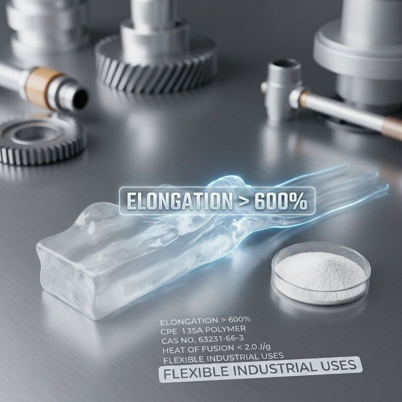 Flexible PVC Products CPE 135A High Elongation Toughening Agent for Impact Strength Enhancement CAS 63231-66-3